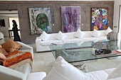 Sitting area of Hotel Casa dell'Arte, Torba, Bodrum, Aegean Region, Turkey