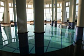 Swimming pool in Kempinski Hotel Barbaros Bay, Bodrum Peninsula, Aegean Region, Turkey