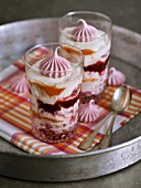Eton Mess with baked fruits