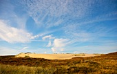 Views of dunes and blue sky on the island of Sylt, Germany