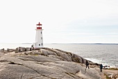 Kanada, Nova Scotia, Peggy¿s Cove, Fischerdorf, Leuchtturm