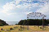View of cemetery in Highlands National Park, Cape Breton Island, Canada