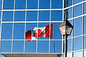 View of Canadian flag at Halifax Regional Municipality, Nova Scotia, Canada