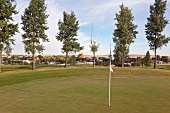 View of golf course in Coronach, Saskatchewan, Canada