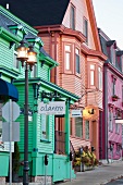 King Street of small port town in Lunenburg, Nova Scotia, Canada