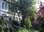 Schloss Dennenlohe, Balustrade, Schlossterrasse, Schlosspark