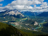 Kanada, Alberta, Banff National Park Mount Norquay, Banff im Bow Valley