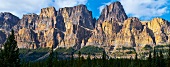 Kanada, Alberta, Banff National Park Castle Mountain, Panorama