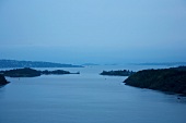 Norwegen, Oslo, Fjord, Nacht, Wasser , Himmel