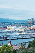 View of port in Fjord, Oslo, Norway