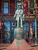 Memorial of Gassy Jack in Gastown, Vancouver, British Columbia, Canada
