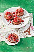 Petites Tartes au Chocolat (raspberry and chocolate tartlets)