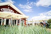 Gosch Cafe near Baltic sea in Scharbeutz, Schleswig Holstein, Germany