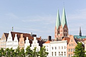 Lübeck, Schleswig Holstein, An der Obertrave, St. Marien, Kirchtürme