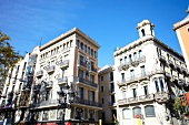 View of Gothic Quarter La Rambla, Barcelona, Spain