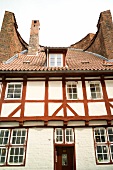 Lübeck, Schleswig Holstein, An der Mauer, historische Häuser