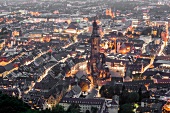 Blick auf Freiburg im Breisgau, vom Schlossberg