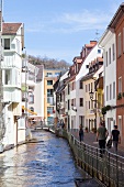 View of Fischerau at St. Martin's in Freiburg, Germany