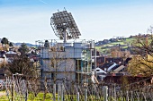 View of heliotrope house of solar architect Rolf Disch in Freiburg, Germany