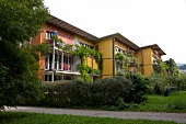 View of Vauban in Freiburg, Germany, aerial view