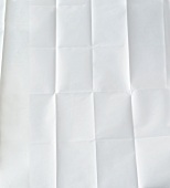 Folded sheet of white paper