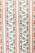 Close-up of floral patterned wallpaper