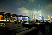 Shanghai, Restaurant Kathleen's Waitan, Panorama, Skyline, Blick
