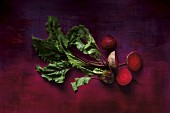 Beetroots with leaves