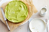 vegan, Avocado-Limetten-Torte, grün, gruen, Creme, ohne Backen