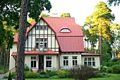 Lettland, Riga, Jugendstil Villen, Mezaparks 