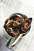 Muscles in white wine sauce