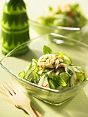 Cucumber salad with peanuts and chilis