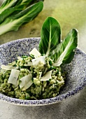 Chard risotto with Parmesan cheese