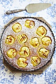 An apple cake (seen from above)
