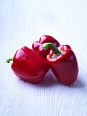 Three red peppers