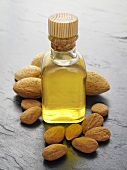 Almond oil and almonds