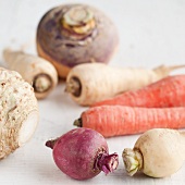 Root Vegetables; Turnip, Parsnips, Celeriac, Carrots and Rutabaga from the Portland Maine Farmers Market