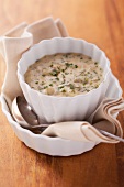 Warm remoulade sauce with capers