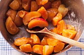 Fried apricots