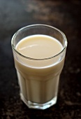 A glass of milk