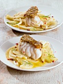 Monkfish with a fennel medley