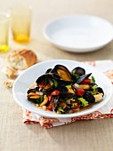 Mussels with tomatoes