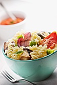 Pasta salad with grilled vegetables
