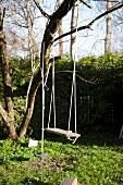 A swing in a garden