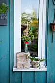 Decoration on an outdoor windowsill