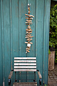 Decorative mobile made from driftwood