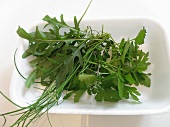 Fresh herbs (rocket, parsley, chives)