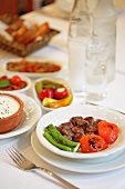 Kofte with marinated vegetables (Turkey)