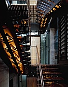 Stairwell in wood and metal