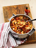 Purloo (rice stew with sausage and shrimps, Louisiana)